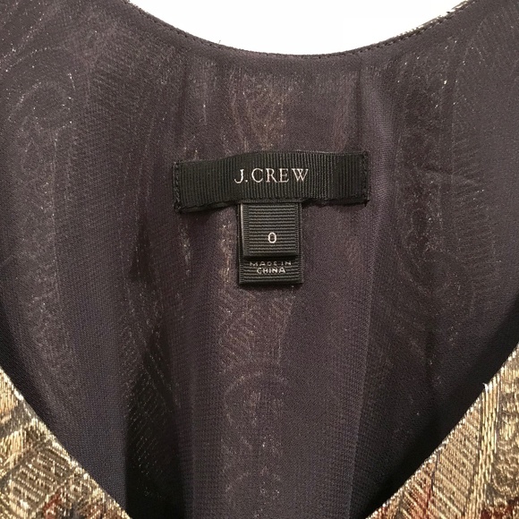 JCrew Metallic Paisley Tank Top - Picture 2 of 3